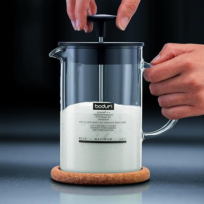 BODUM Milk Foamer Latteo Milk Frother Black Coffee Cappuccino 1446-01