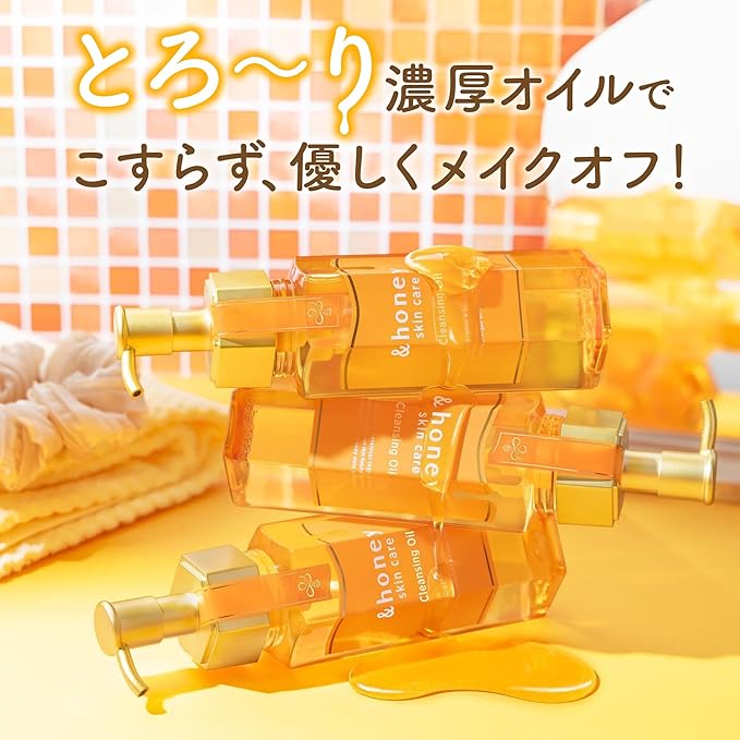 & Honey Cleansing Oil, 6.1 fl oz (180 ml), Set of 3 "Honey Beauty Cleansing"