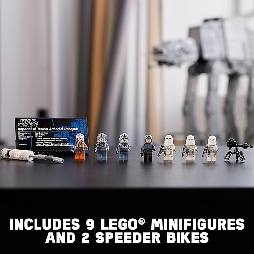 LEGO Star Wars at-at Walker 75313 Buildable Model - Collectible Set for Adults, Ultimate Build and Display Set, 9 Minifigures Including General Veers, Luke Skywalker, Snowtroopers and at-at Drivers