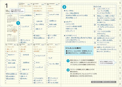 Laconic LGF01-36 Notebook A5 Monthly Date Free Style Notebook