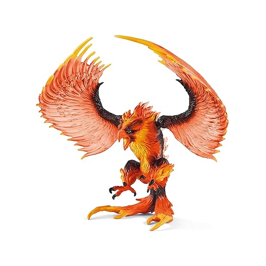 Schleich Eldrador Creatures Fire Eagle Toy Action Figure for Kids Ages 7-12
