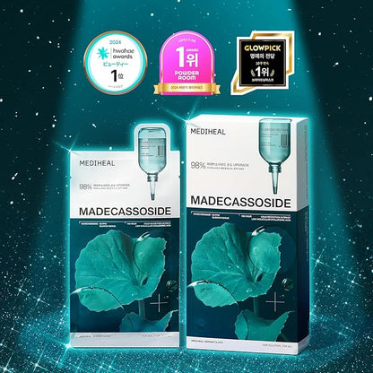 MEDIHEAL OFFICIAL (MEDIHEAL) Madecassoside Essential Mask 10 Pieces, Anti-Skin Irritation Care, Moisturizing, Full of Beauty Serum, Moist, Moisture, Skin Care