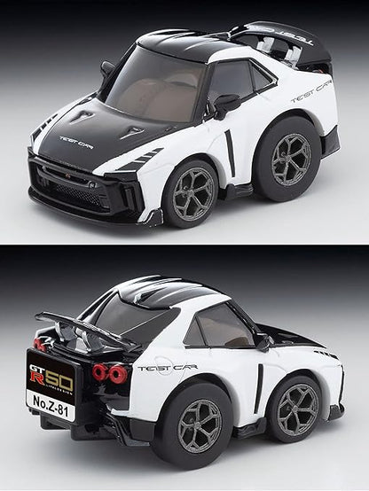 TOMYTEC Choro Q Zero Z-81a Nissan GT-R50 by Italdesign Test Car, White, Finished Product
