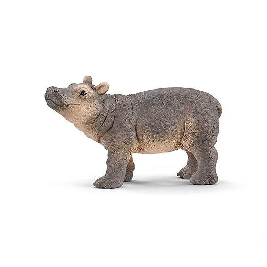 Schleich Wild Life, Animal Figurine, Animal Toys for Boys and Girls 3-8 Years Old, Baby Hippopotamus