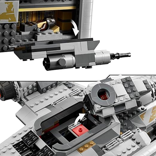 LEGO 75292 Star Wars The Bounty Hunter's Ship, Space Toy, 2 Figurines, The Mandalorian, Baby Yoda, Gift Boys and Girls From 10-12 Years Old