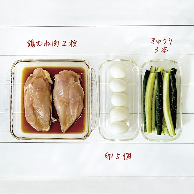 HARIO HKOZ-5004-OW Stacking Heat-Resistant Glass Containers, Square, Set of 4, Full Liquid Capacity 8.5 fl oz (250 ml) / 30.4 fl oz (900 ml) / 67.6 fl oz (2,000 ml), Lid and Microwave Oven, Made in