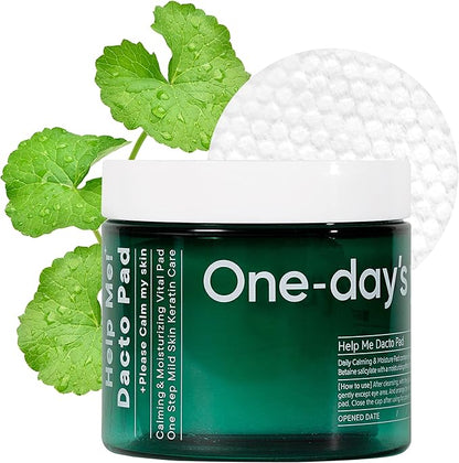 One-Day's You Help Me! + Dacto Pads (60 Sheets), Wiping Pads, Skin Care, Exfoliating Care, Toner Pads, Lotion, Korean Cosmetics, Official Japanese Product (Dacto Pads)