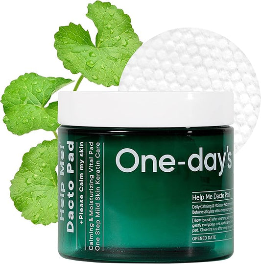 One-Day's You Help Me! + Dacto Pads (60 Sheets), Wiping Pads, Skin Care, Exfoliating Care, Toner Pads, Lotion, Korean Cosmetics, Official Japanese Product (Dacto Pads)