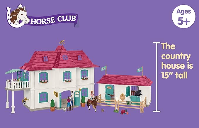 Schleich - 42551 Lakeside Country House and Stable, Multi Color