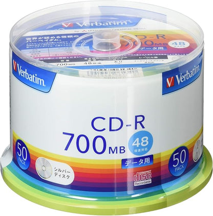 Verbatim Media Verbatim CD-R (Data) 1-Time 700MB 48x 50 Disc Spindle