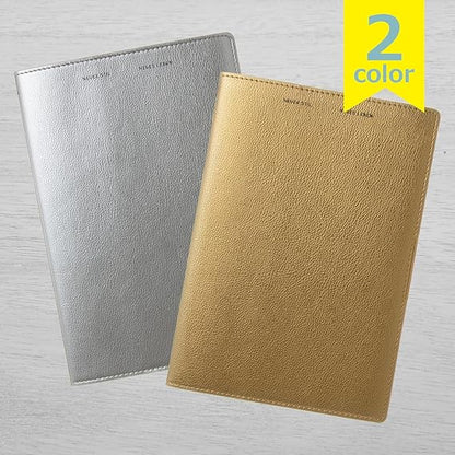 Laconic 2026 Monthly Notebook, A5 Monthly, Metallic Synthetic Leather, Silver, LED29-330SV (Starts in December 2025)