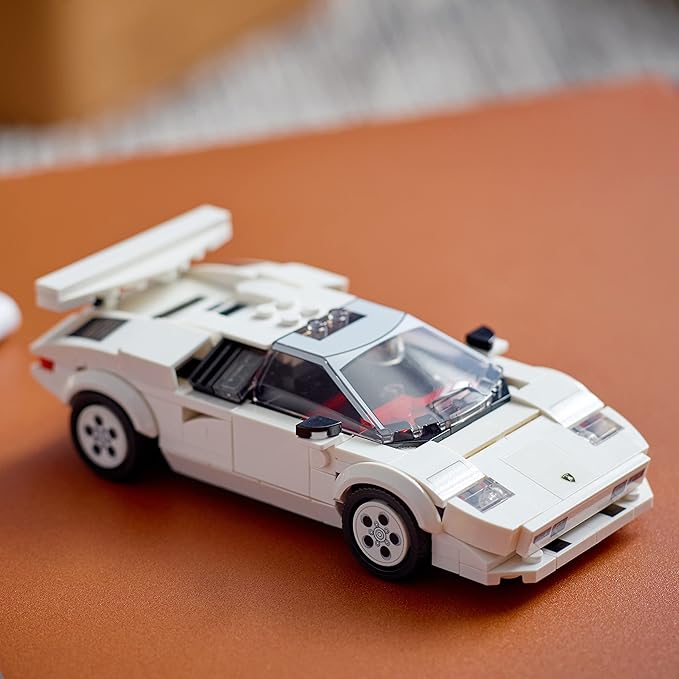 LEGO Speed Champions Lamborghini Countach 76908 Building Kit (262 Pcs),Multicolor