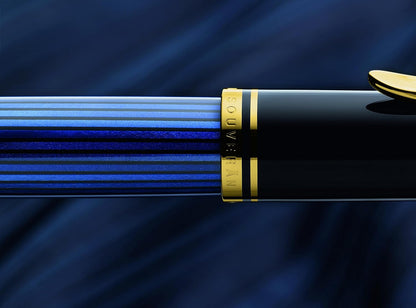 Pelikan Ballpoint Pen, Oil-Based, Blue Stripes, K800, Official Import