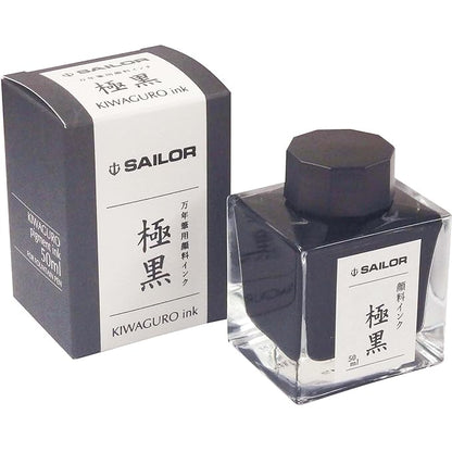 Sailor Fountain Pen Ink Bottle Kiwaguro Black Carbon Pigment Ink 50ml 13-2002-220