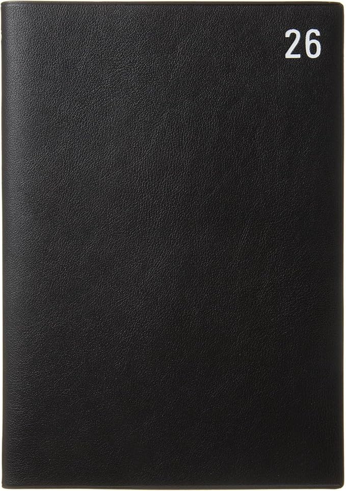 Laconic LAD98-260BK 2026 A5 Weekly Notebook, Black (Starts on December 2025)