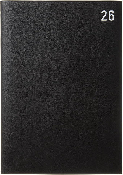 Laconic LAD98-260BK 2026 A5 Weekly Notebook, Black (Starts on December 2025)