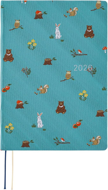 HOBONICHI Notebook 2026 HON English Version Thai & Chief in the Forest [A5 / 1 page per day / January / Monday]