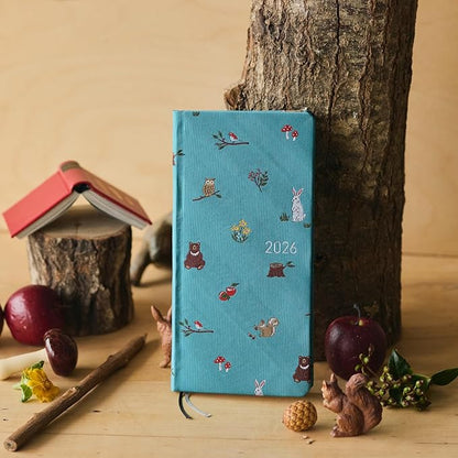 HOBONICHI  Notebook, 2026 Weeks, English Version, Thai & Chief/in the Forest, Starts from January, Weekly Notebook, Weekly Left, Slim & Long