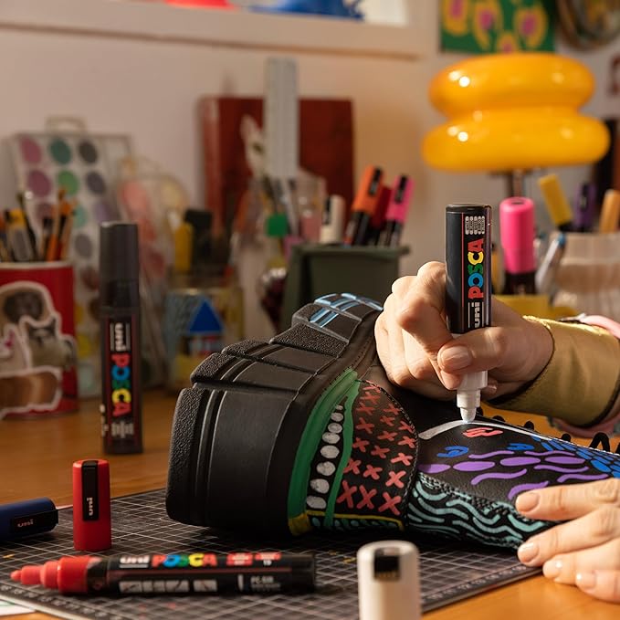 Uni-ball - Pc-17k - Posca - Extra Broad Chisel Tip - Gold