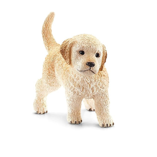Schleich Puppy Golden Retriever Toy Figure, Gold