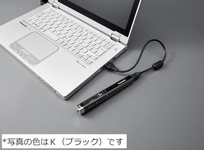Panasonic IC Recorder 4GB Stick Type Black RR-XP008-K (White)