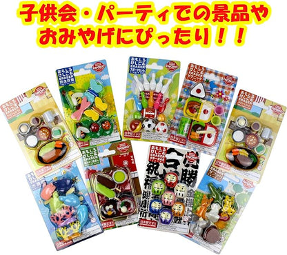 Iwako Eraser, Meals Design, 10-Piece Blister Pack, SCER981035
