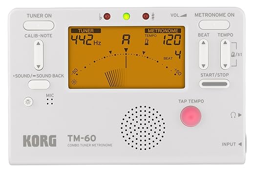 Korg Tuner Metronome TM-60 -White TM-60-WH