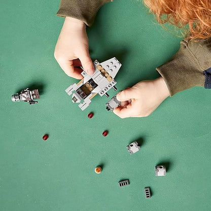 LEGO Jaiman Toys Lego 75321 Star Wars The Razor Crest Micro fighter Toy Building Kit For Kids Aged 6 And Up; Quick-Build, Stud-Shooting Star Wars: The Mandalorian Gunship For...
