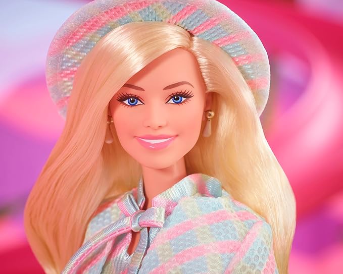 Barbie HRF26 Movie Blue Check Dress