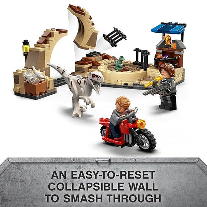 LEGO Jurassic World Atrociraptor Dinosaur: Bike Chase 76945 Building Kit (169 Pcs), Multi Color
