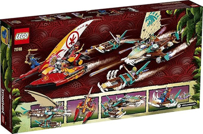 LEGO Jamian Toys Lego Nin-Jago Catamaran Sea Battle 71748 Building Kit;Nin-Ja Playset Featuring Catamaran Toys & Nin-Jago Kai|Jay And Zane Best Gift For Kids Who Love Creative Play New 2021 (780 Pcs)Brown