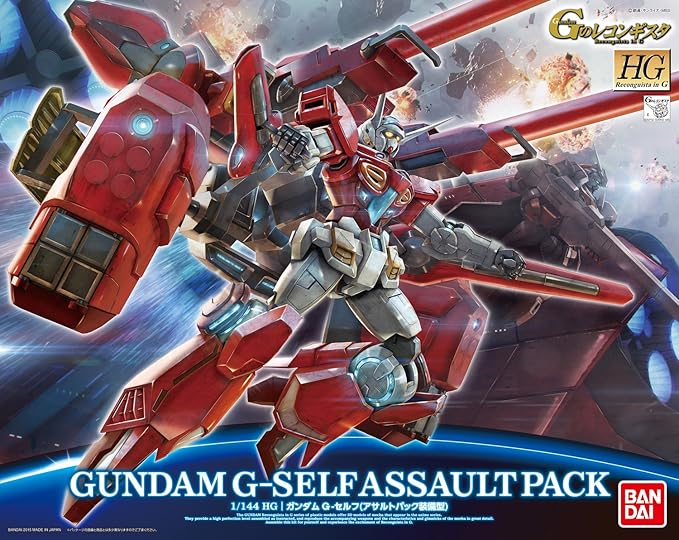 Bandai Hobby 1/144-Scale High Grade G-Self with Assault Pack "Gundam Reconguista in G" Action Figure