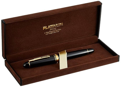 Platinum Fountain Pen President #1 Black and Gold- PTB20000P-Nib: M