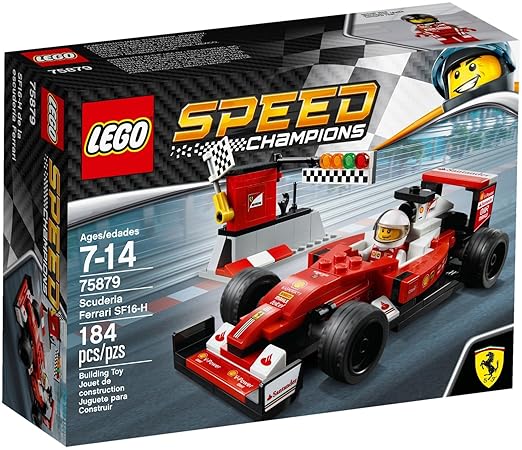 LEGO Speed Champions Scuderia Ferrari SF16-H Building Blocks Car For Kids 7 to 14 Years (184 Pcs) 75879 (Multi Color)