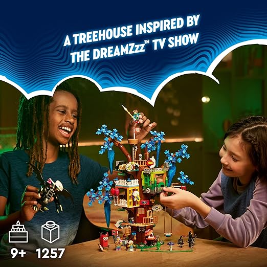 Lego Dreamzzz Fantastic Tree House Set, 2 Versions, with Mrs. Castillo, Izzie, Mateo and the Night Hunter as Mini Figures, Imaginative Toy Based on the TV Show, Gift Set 71461