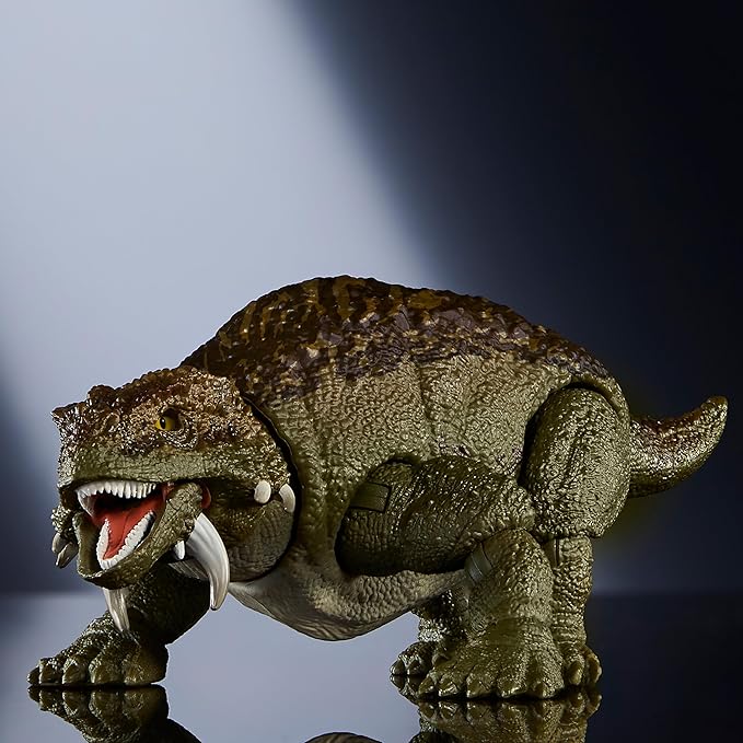 Mattel Jurassic World JDJ08 Hammond Collection Scutosaurus Children's Figure, Dinosaur Toy, Total Length: Approx. 5.5 inches (14 cm), 8 Years Old and Up Green