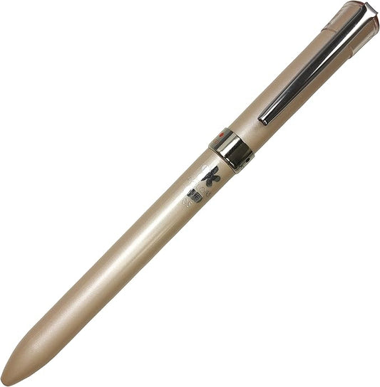 uni Mitsubishi Pencil Jetstream F Series 0.5mm Ballpoint Pen, Silky Gold, SXE360105.25, 3-Color, Easy to Write