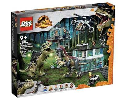 LEGO Jurassic World Giganotosaurus & Therizinosaurus Attack 76949 (658 Pieces)|Multicolor