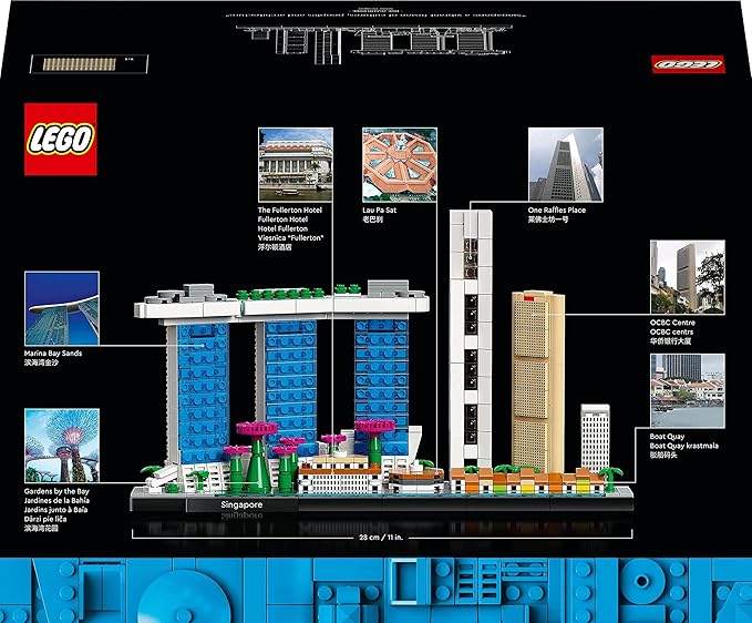 LEGO Architecture Skyline Collection: Singapore 21057 Building Kit (827 Pieces)