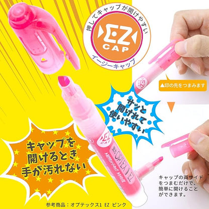 Zebra OPTEX 1 EZ WKS11-10C Fluorescent Marker (10 Colors)