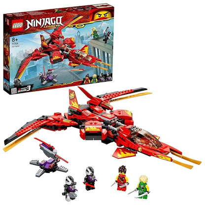 LEGO 71704 Ninjago Legacy Kai Fighter Toy Jet Playset with Nindroid Action Figures,513 Pieces Multicolor