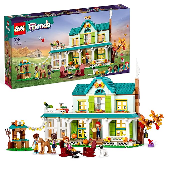 LEGO Friends Autumn's House 41730 Building Toy Set (853 Pieces), Multi Color