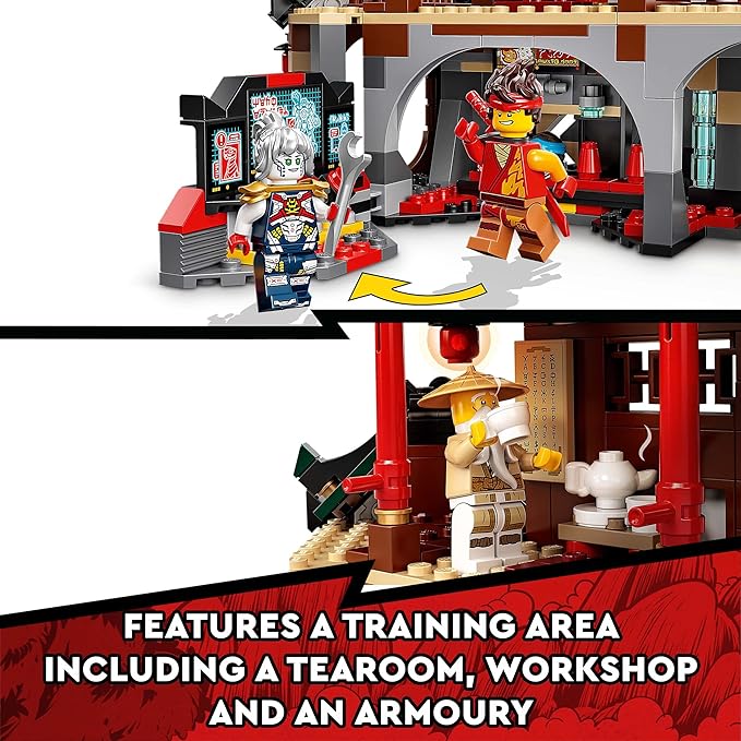 LEGO Ninjago Ninja Dojo Temple 71767 Building Kit (1,394 Pcs),Multicolor