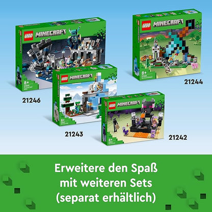 LEGO Minecraft The Sword Outpost 21244 Building Toy Set (427 Pieces),Multicolor