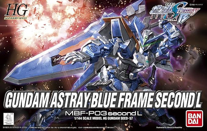Bandai Hobby #57 HG Gundam Astray Blue Frame Second L Model Kit, 1/144 Scale