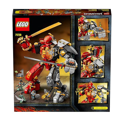 LEGO Building Block 71720 Fire Stone Mech,Multicolor