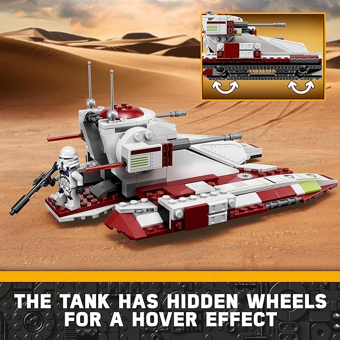 LEGO Star Wars Republic Fighter Tank 75342 Building Kit (262 Pieces)