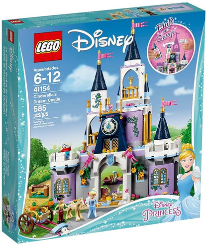 LEGO Disney Princess Cinderella's Dream Castle Building Blocks for Girls 5 to 12 Years (585 Pcs) 41154, Multicolor
