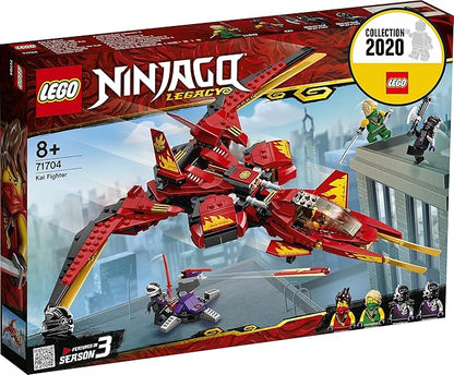 LEGO 71704 Ninjago Legacy Kai Fighter Toy Jet Playset with Nindroid Action Figures,513 Pieces Multicolor