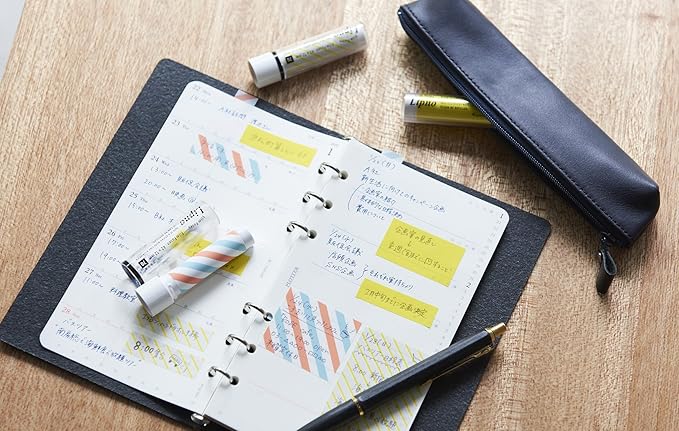 Kanmido LPR-1001 Fusen Lip No Purple Yellow Gingham